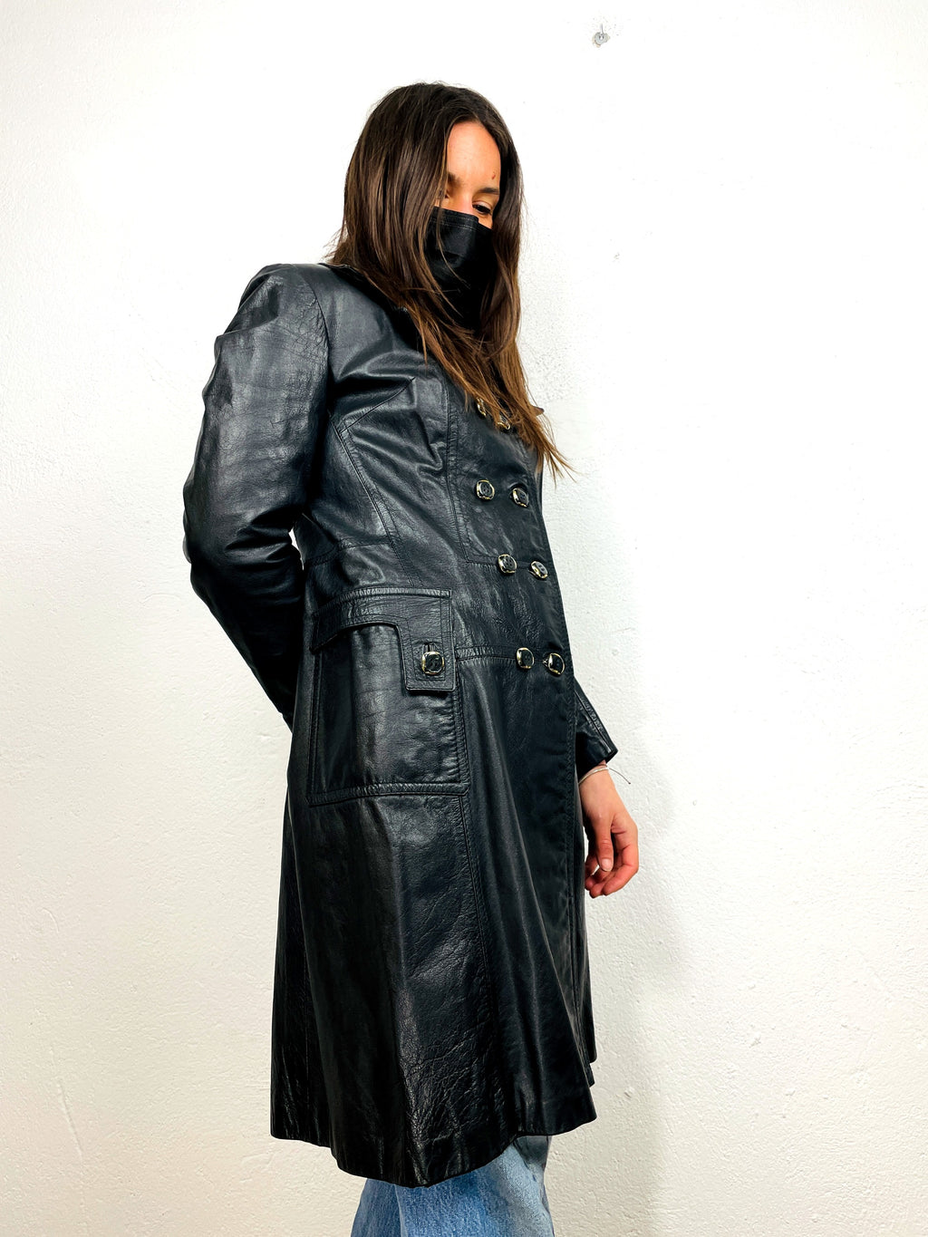 TRENCH IN PELLE VINTAGE