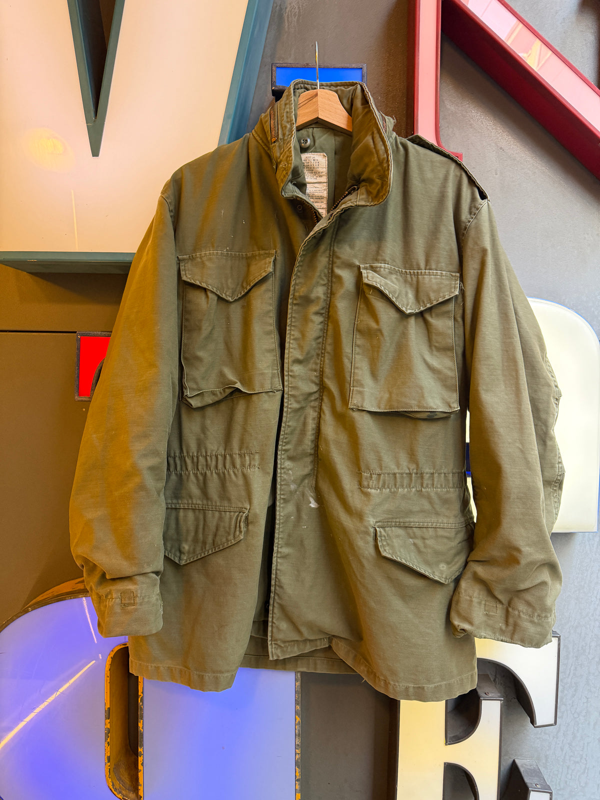Medium long field jacket m-65 1982