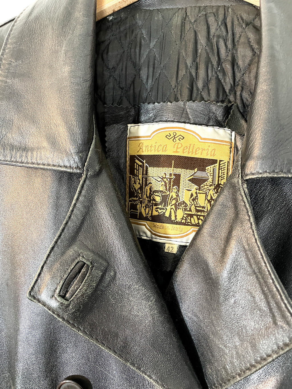 BLAZER VERA PELLE VINTAGE