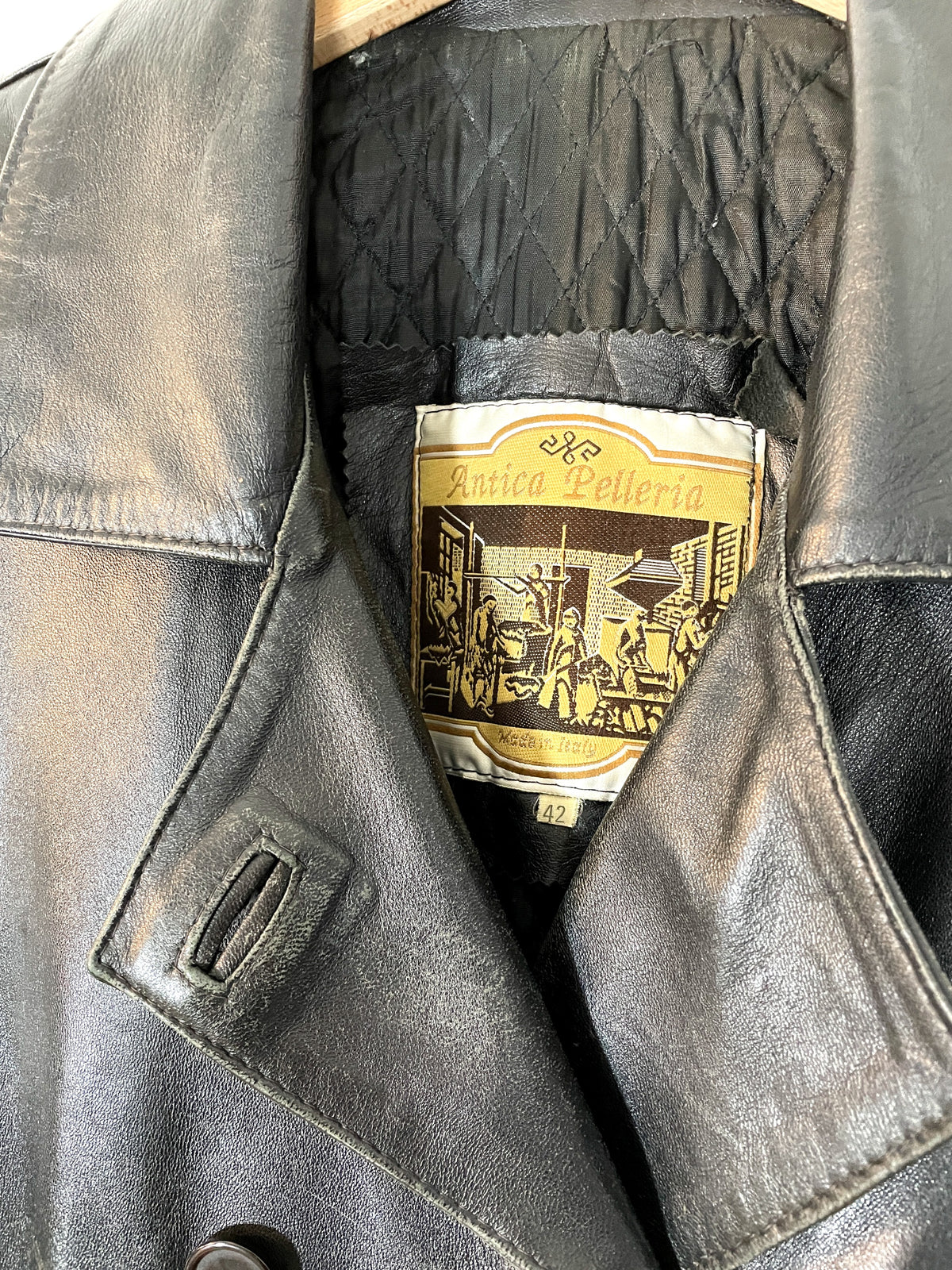 BLAZER VERA PELLE VINTAGE