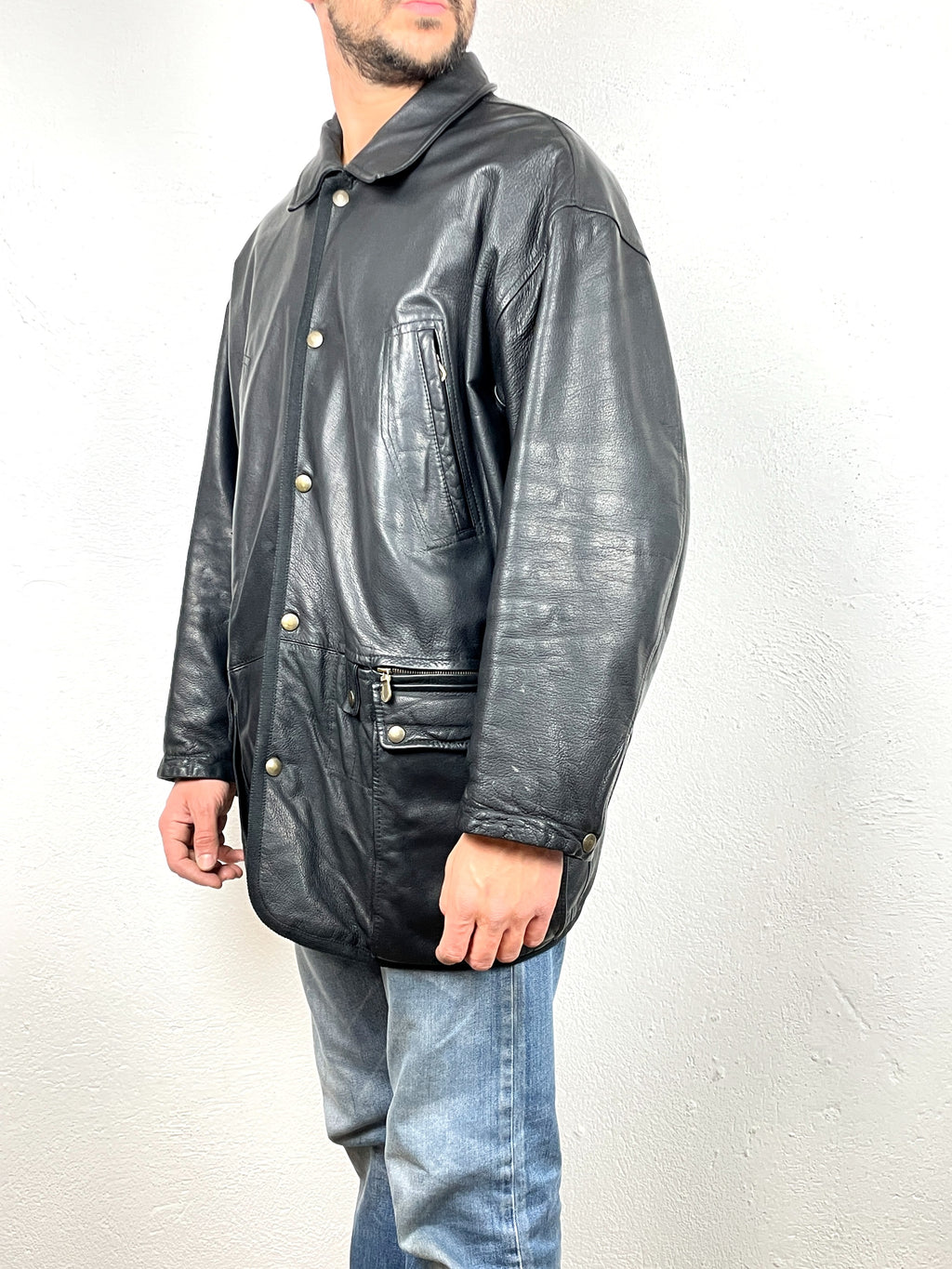 GIACCA LES COPAIN IN VERA PELLE VINTAGE