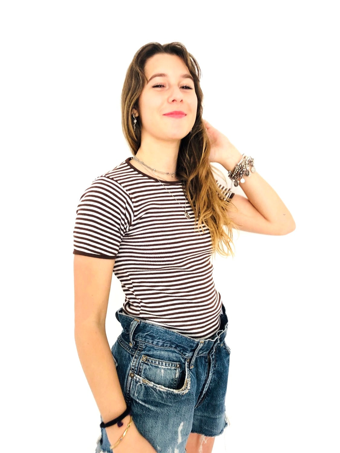 T-SHIRT A RIGHE VINTAGE