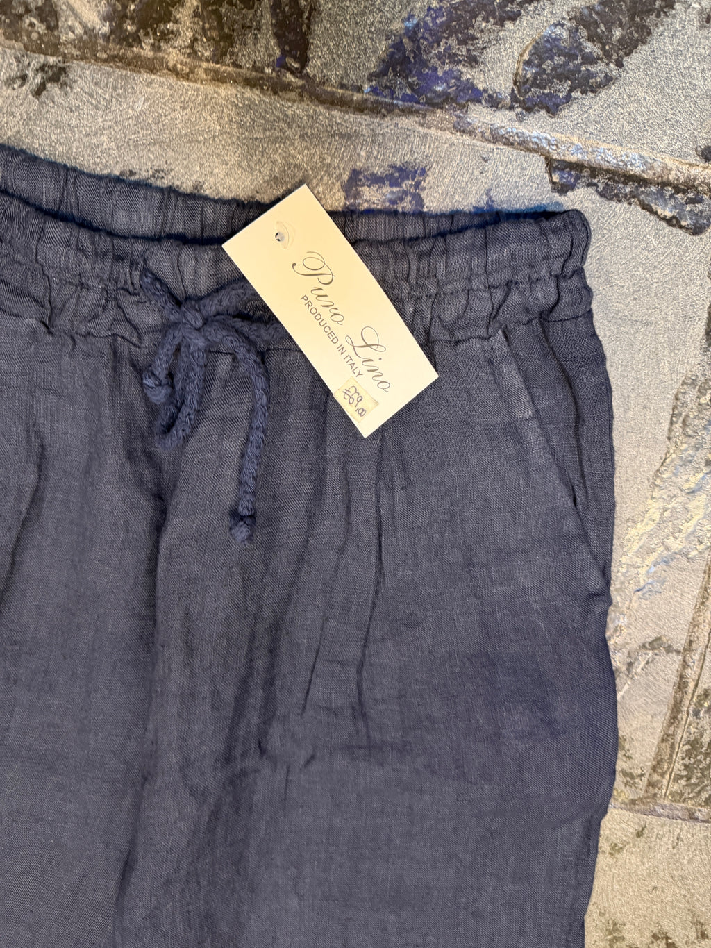 Pantalone 100% Lino BLU NAVY
