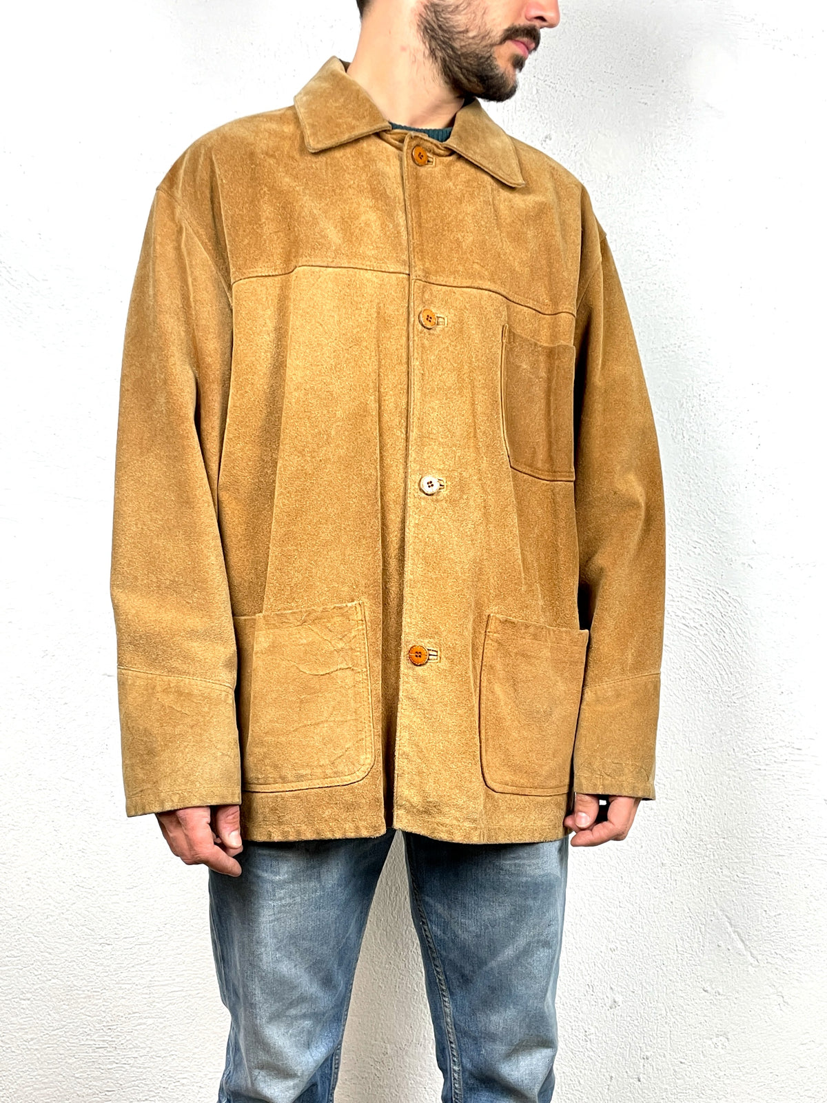 GIACCA IN PELLE SCAMOSCIATA VINTAGE