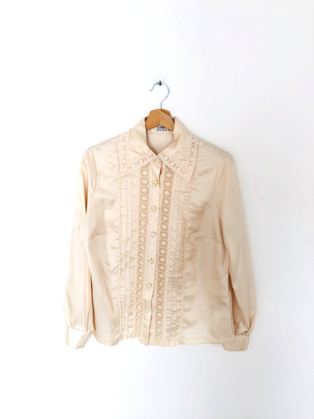 CAMICIA SETA E PIZZO VINTAGE
