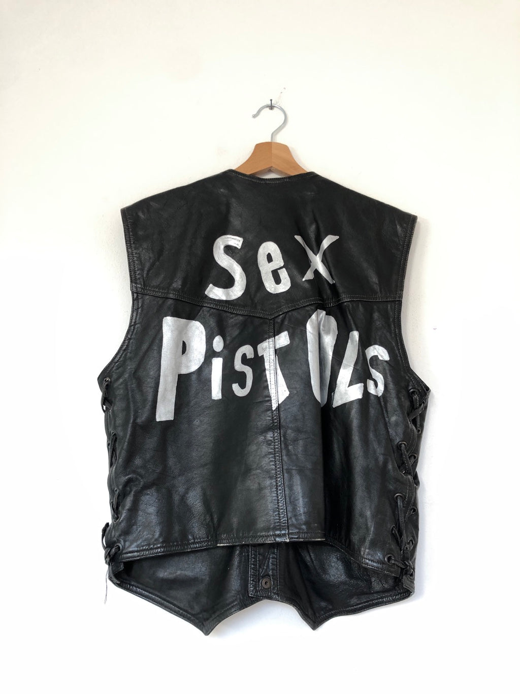 GILET PELLE SEX PISTOLS VINTAGE