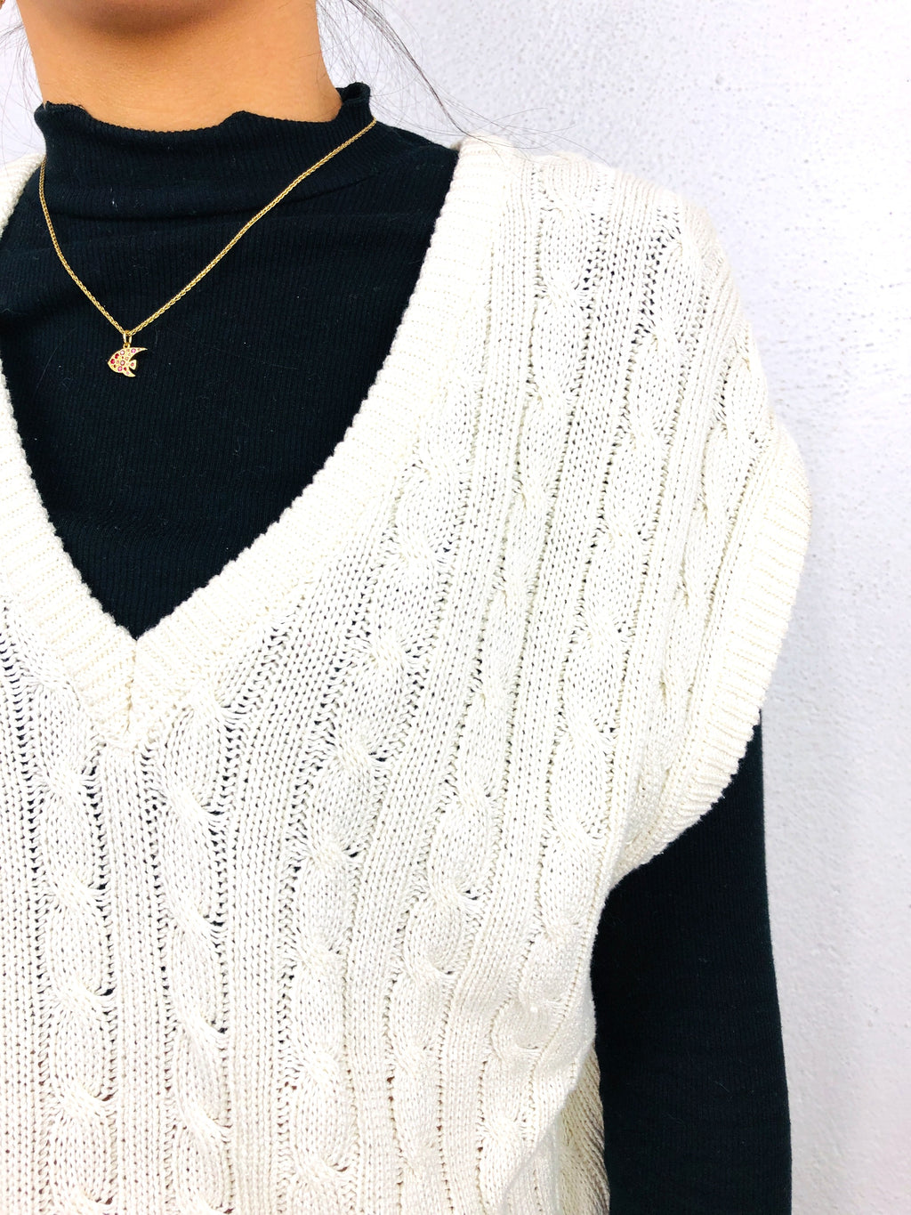 GILET INTRECCIATO VINTAGE