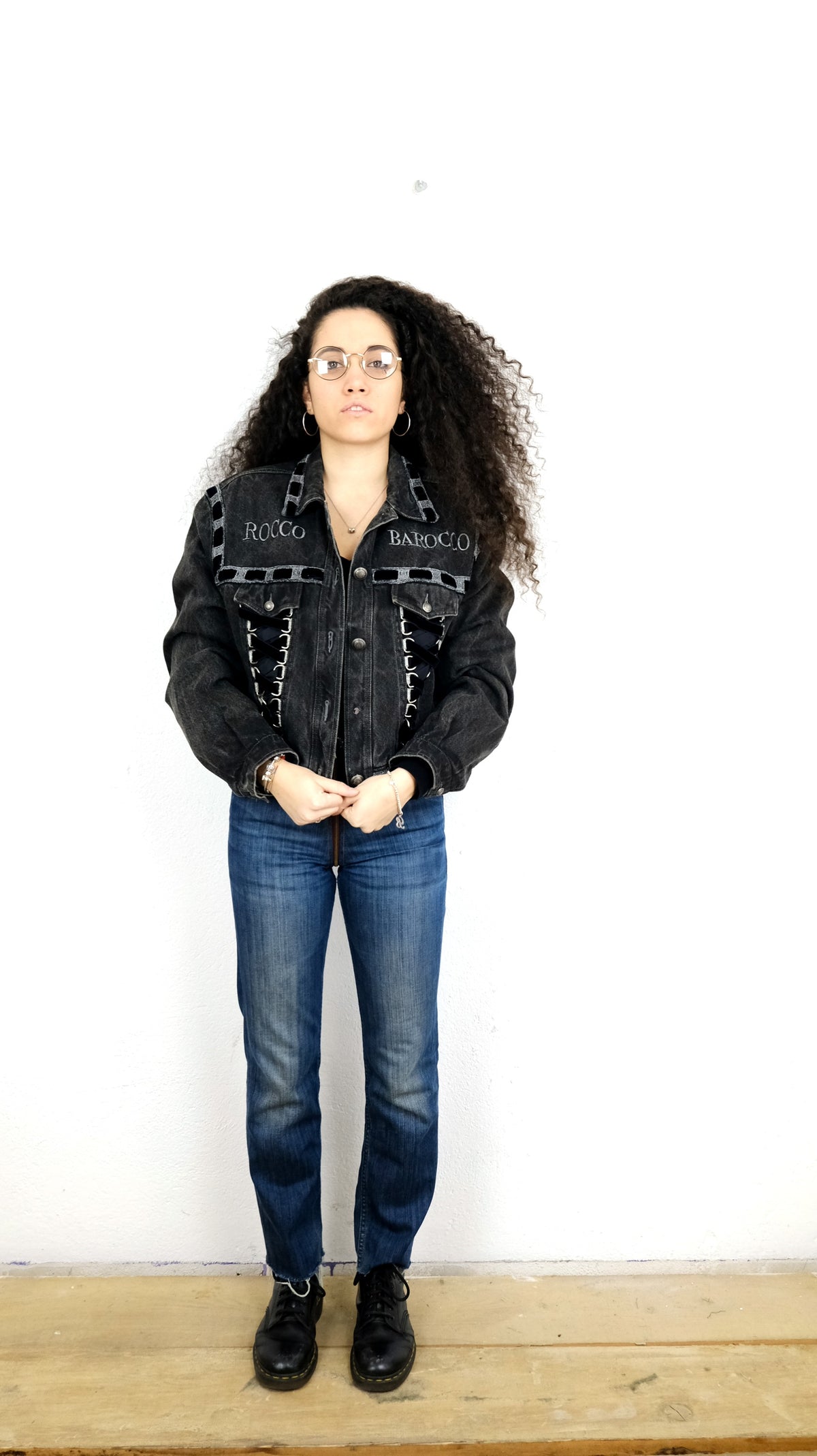 GIACCA DI JEANS ROCCO BAROCCO VINTAGE