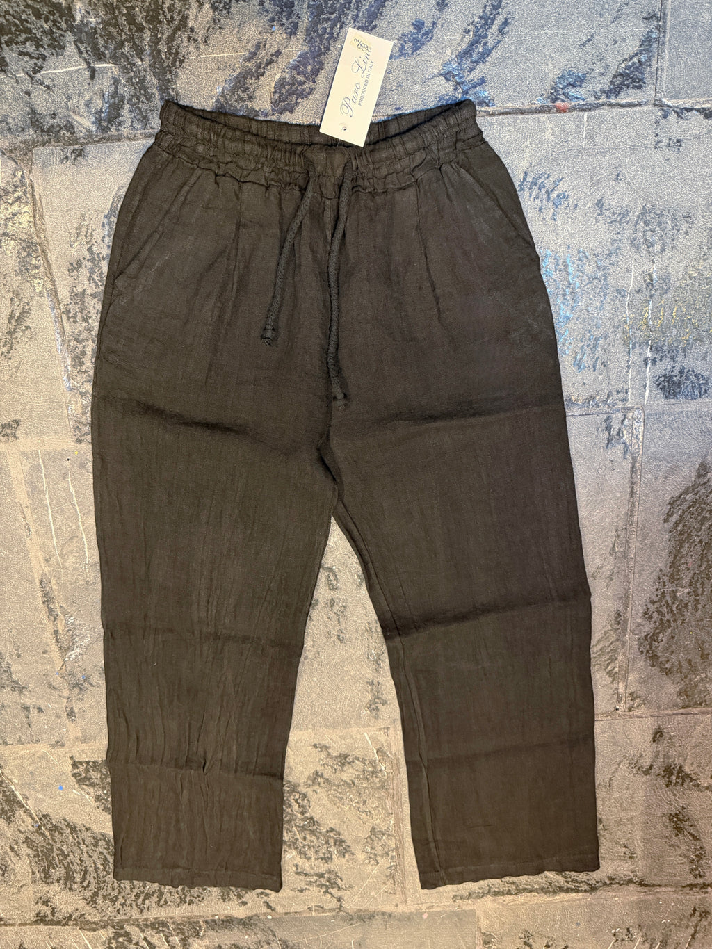 Pantalone 100% Lino NERO