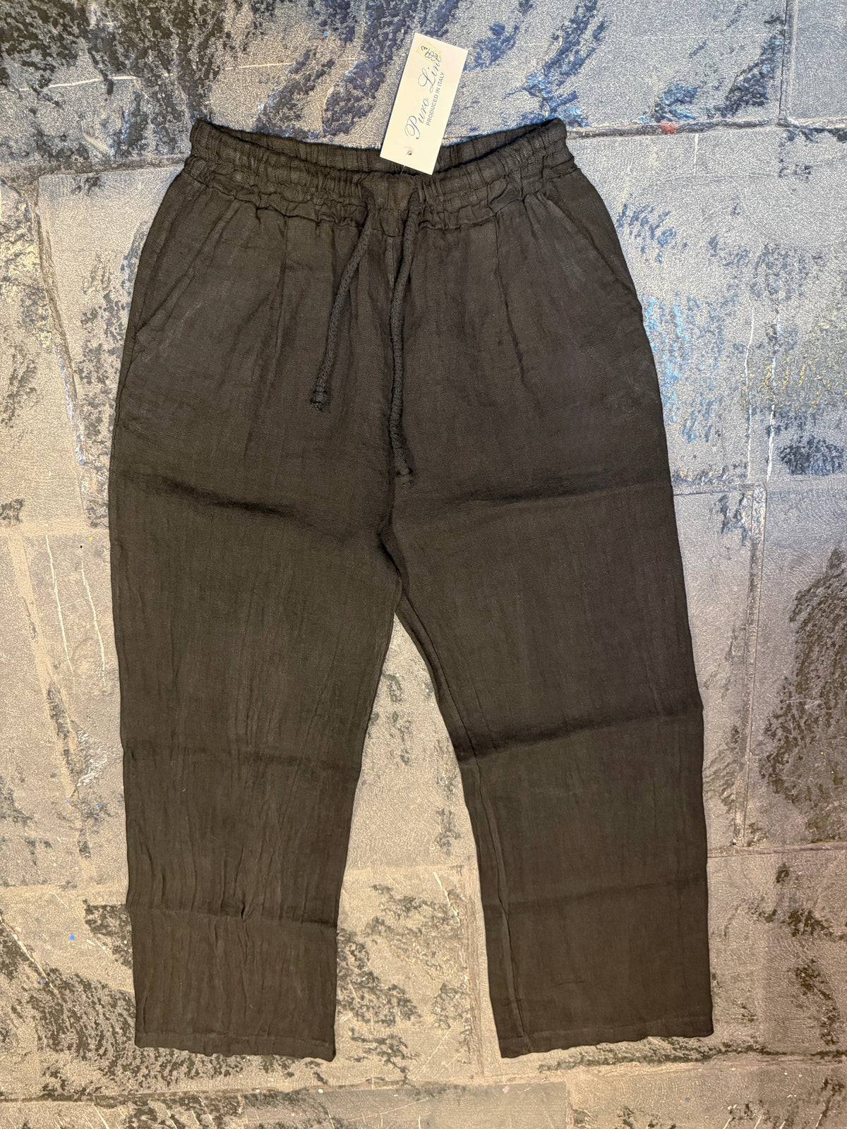 Pantalone 100% Lino NERO