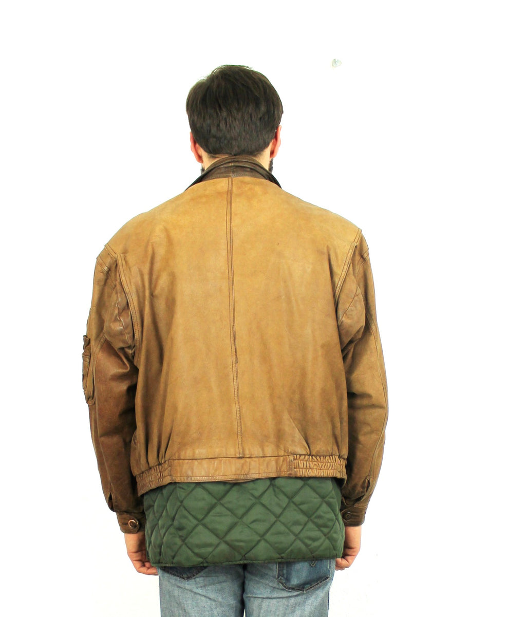 BOMBER IN VERA PELLE VINTAGE