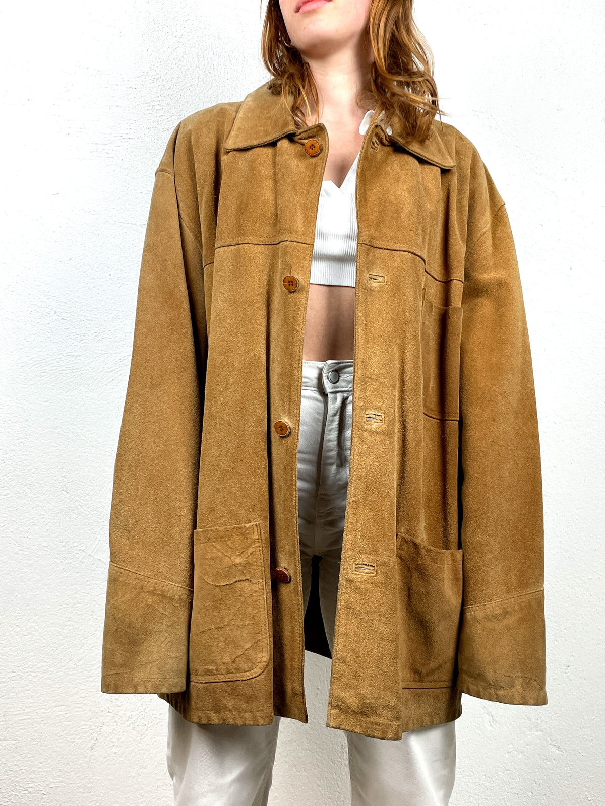 GIACCA IN PELLE SCAMOSCIATA VINTAGE