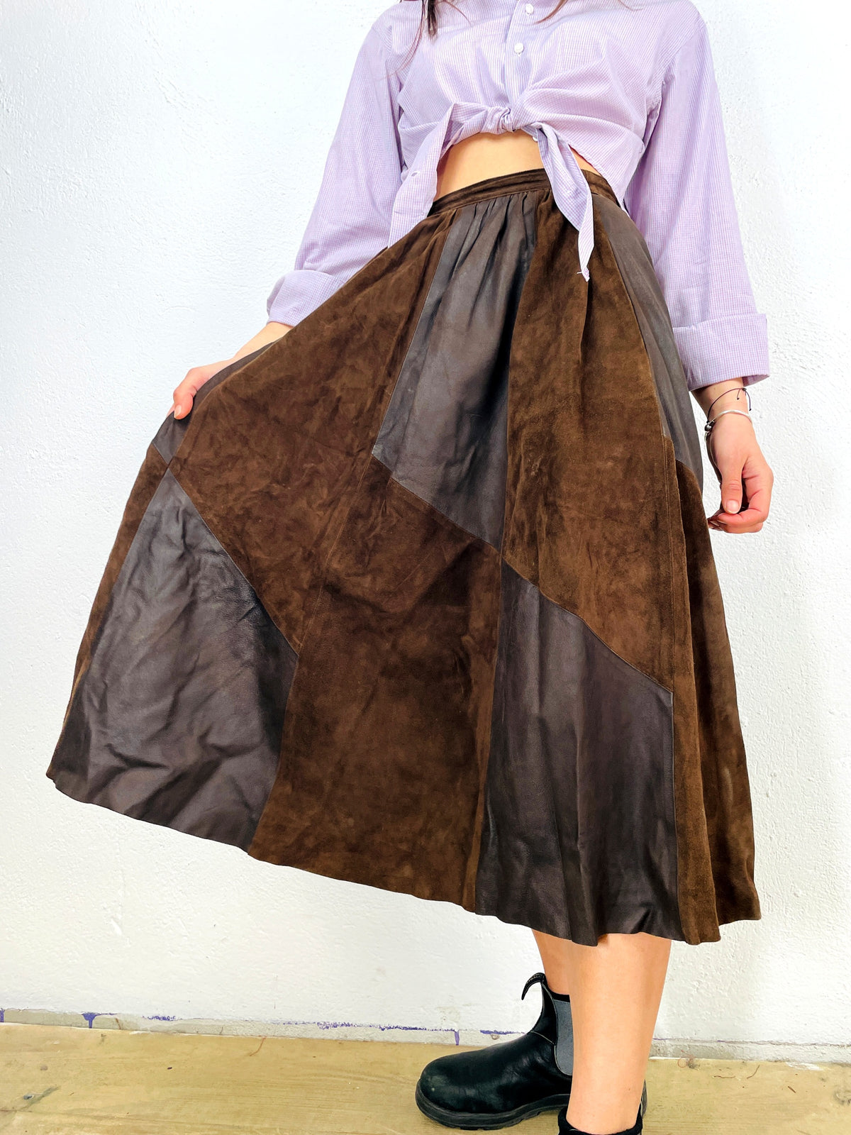 GONNA IN PELLE VINTAGE