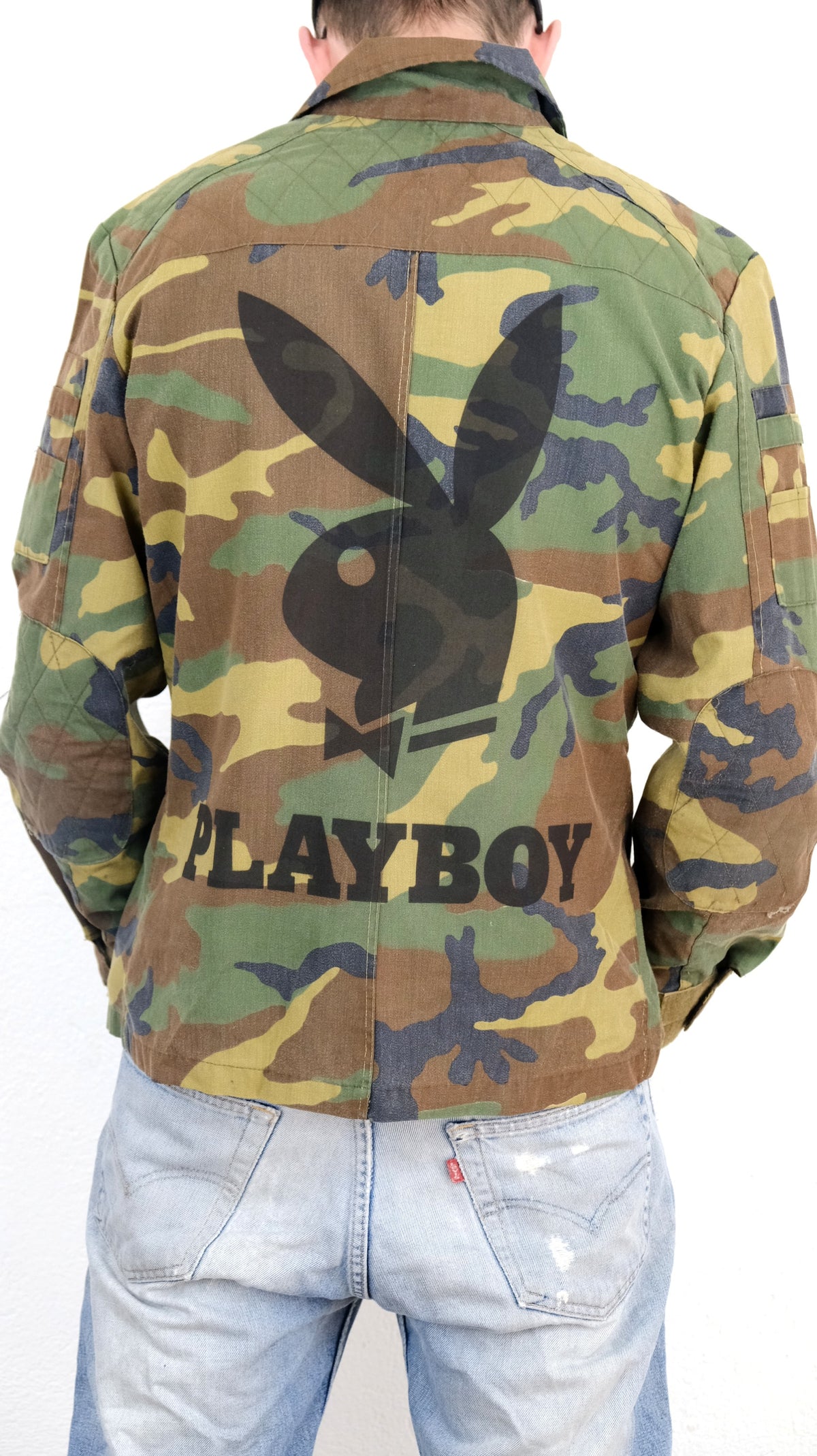 GIACCA MILITARE VINTAGE CUSTOMIZZATA PLAYBOY