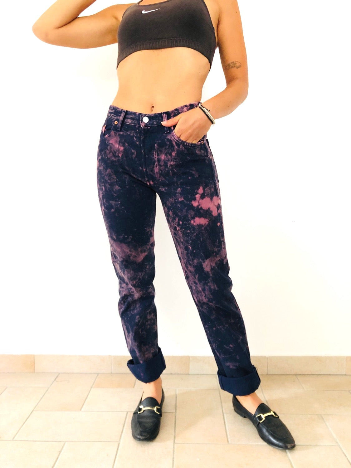 JEANS LEVI'S 501 TIE-DYE VINTAGE