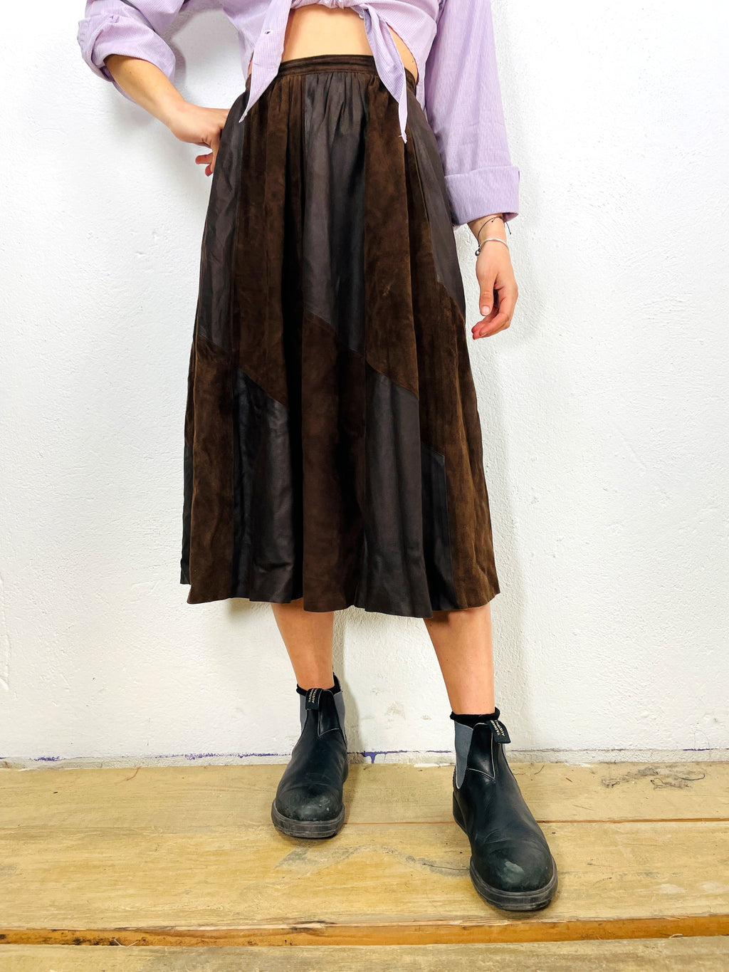 GONNA IN PELLE VINTAGE