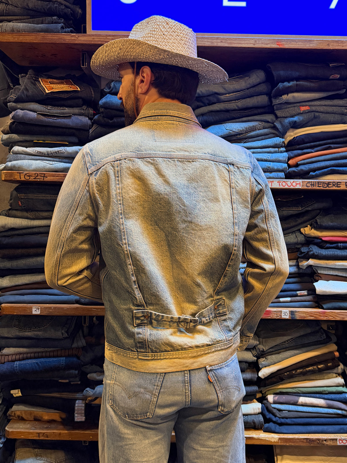 Lee 101 cowboy jacket faded