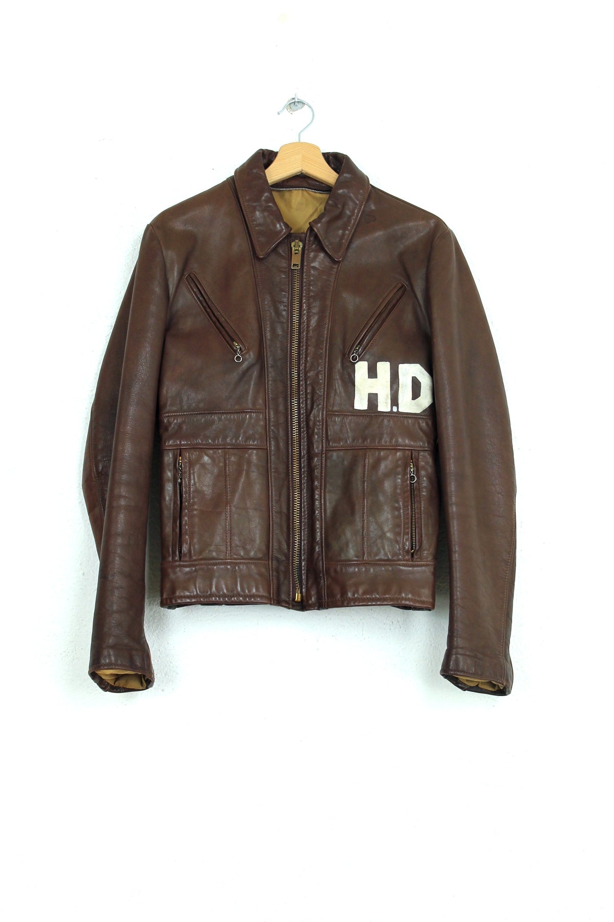 GIACCA VERA PELLE VINTAGE CUSTOMIZZATA HARLEY DAVIDSON