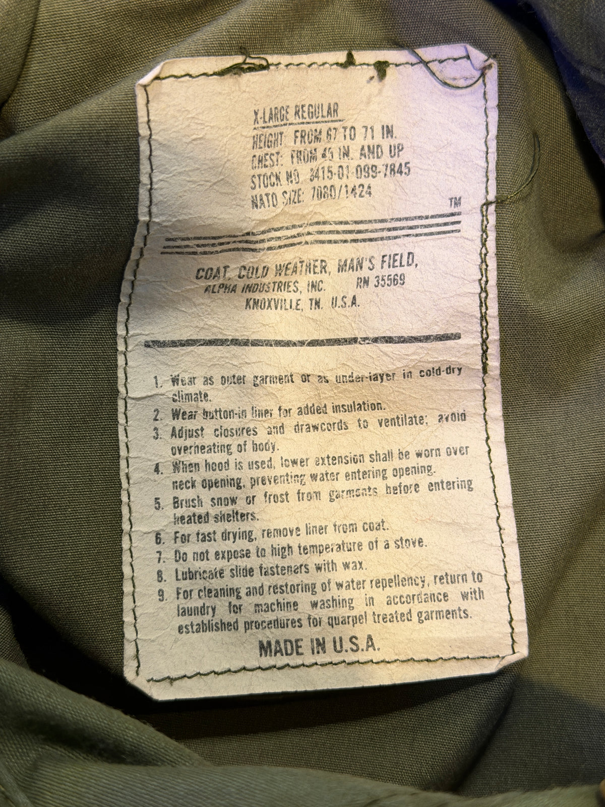 Field jacket alpha industries
