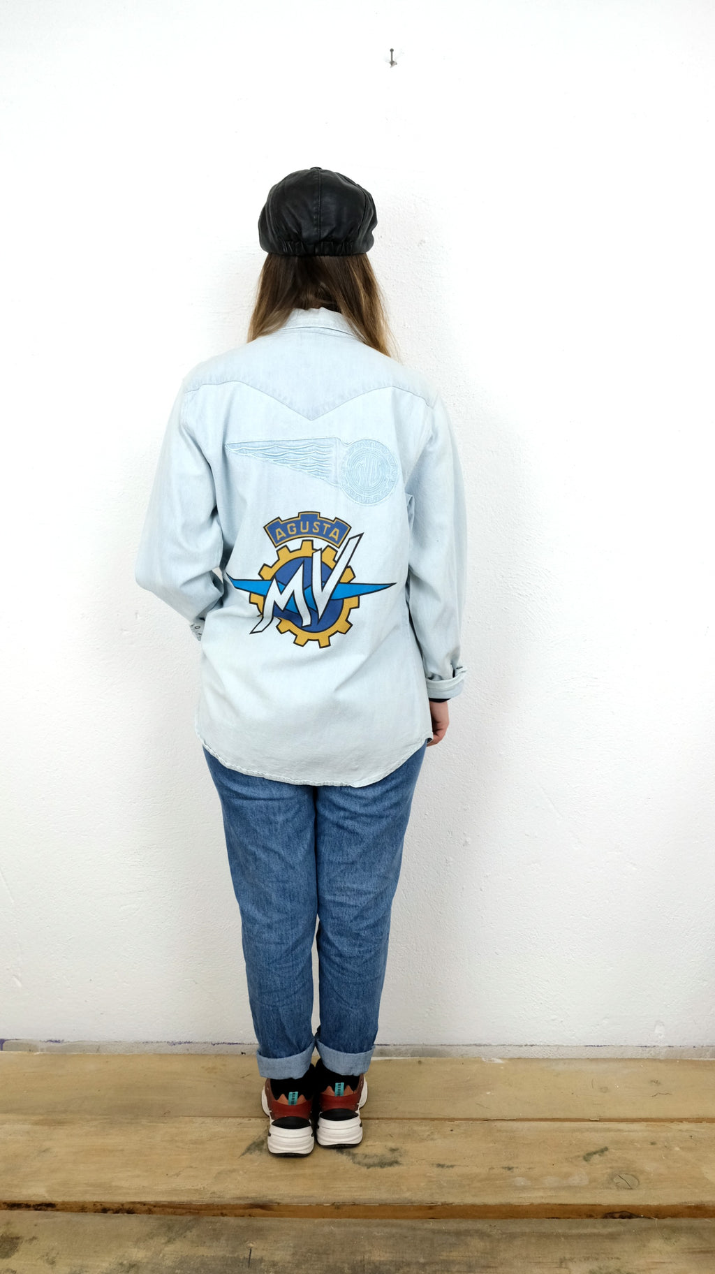 CAMICIA DI JEANS VINTAGE MV AUGUSTA