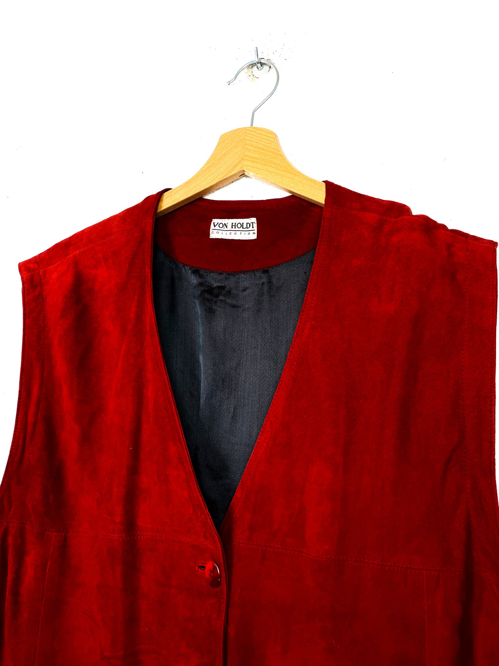 GILET PELLE SCAMOSCIATA VINTAGE