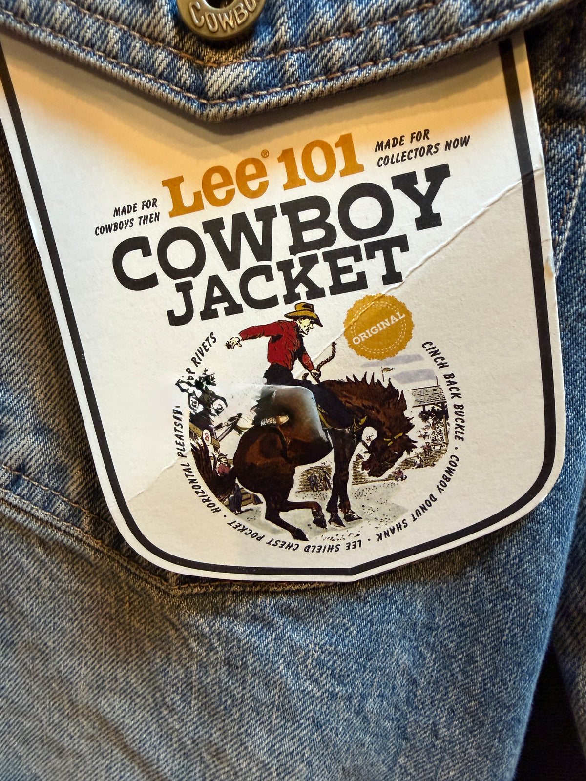 Lee 101 cowboy jacket faded