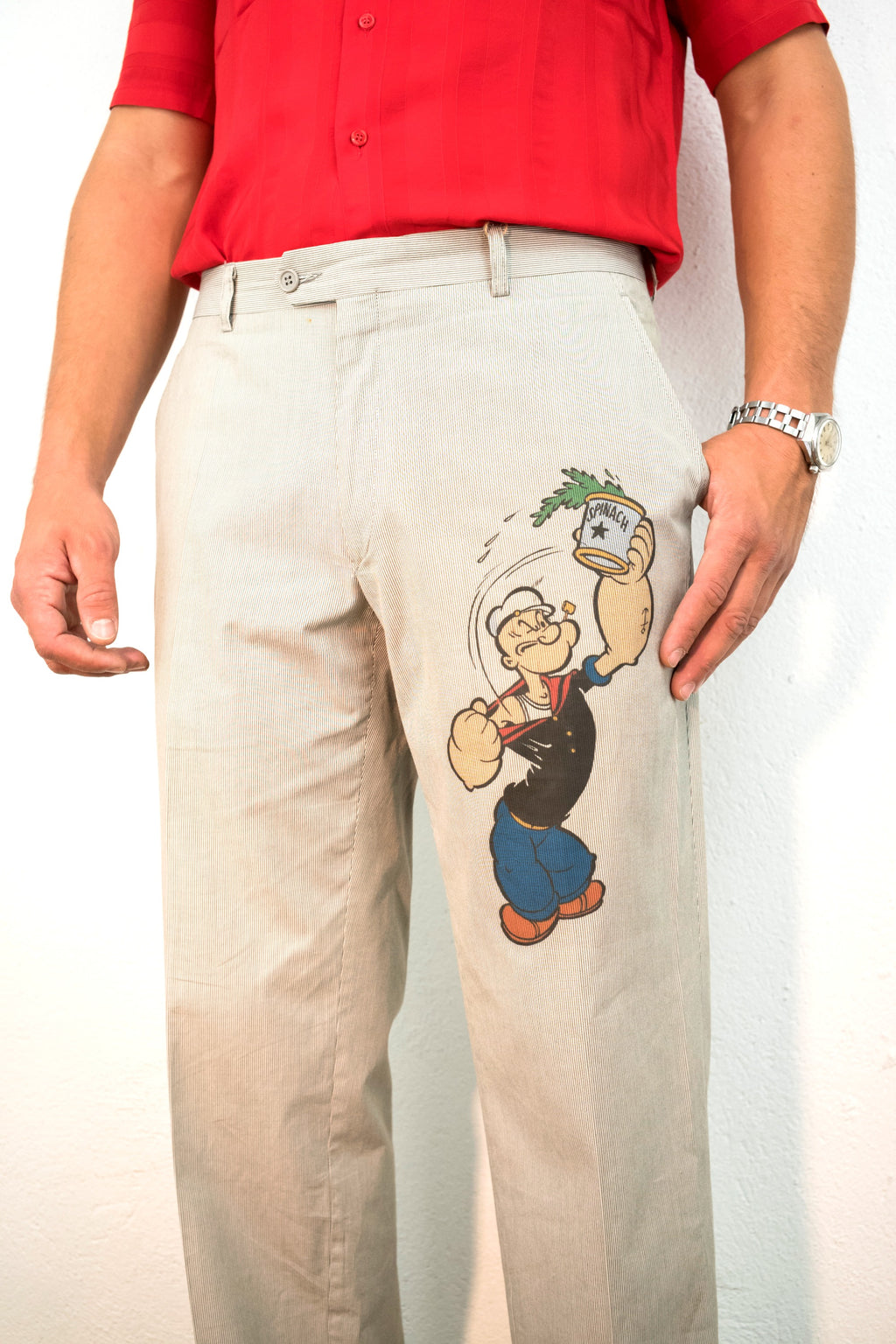 PANTALONI VINTAGE CUSTOMIZZATI POPEYE