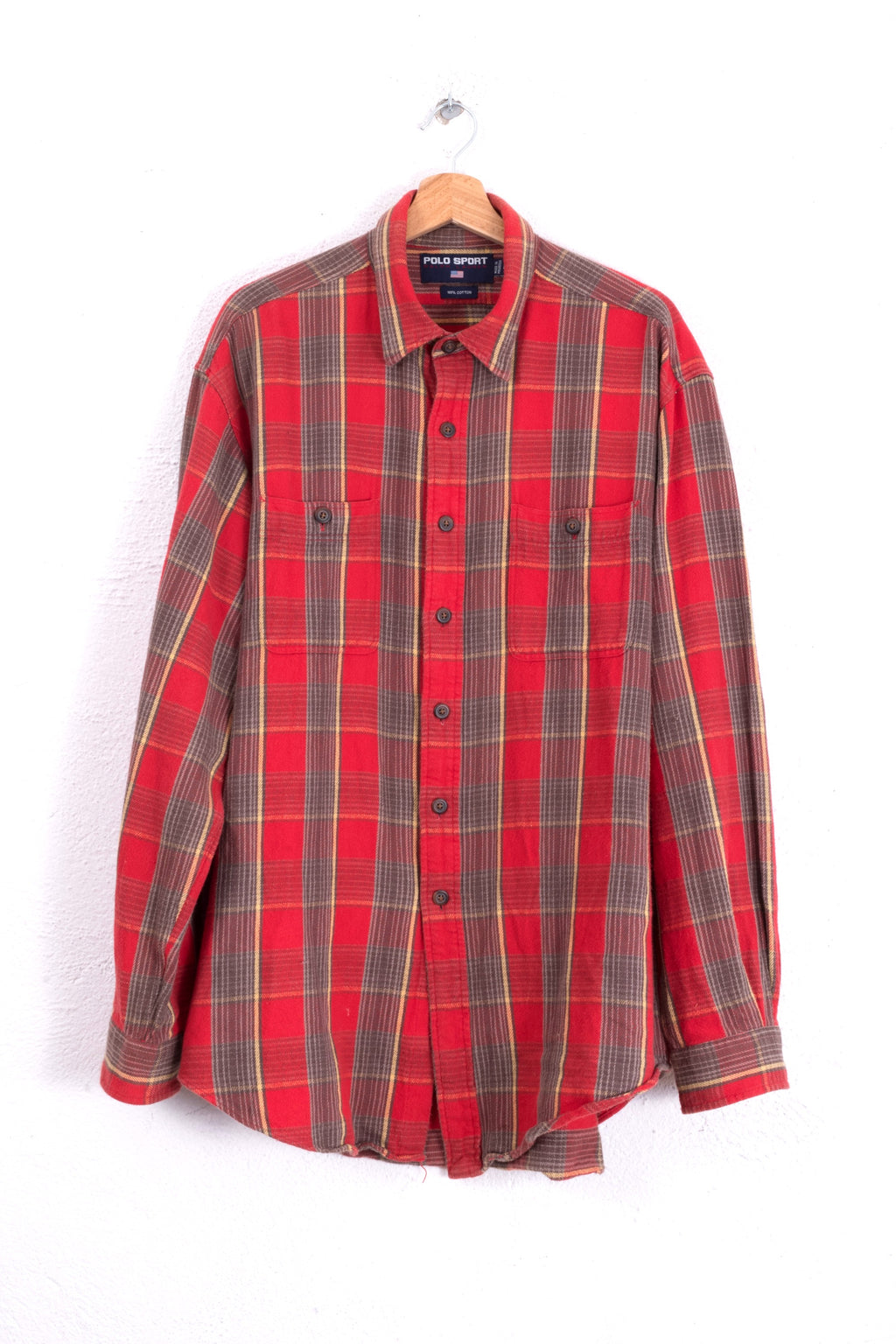 CAMICIA IN FLANELLA POLO SPORT VINTAGE