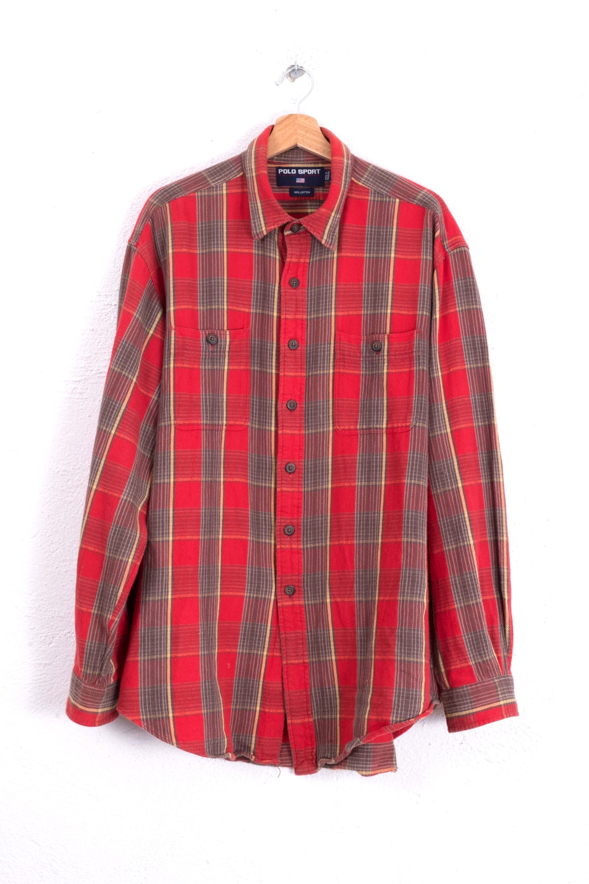 CAMICIA IN FLANELLA POLO SPORT VINTAGE