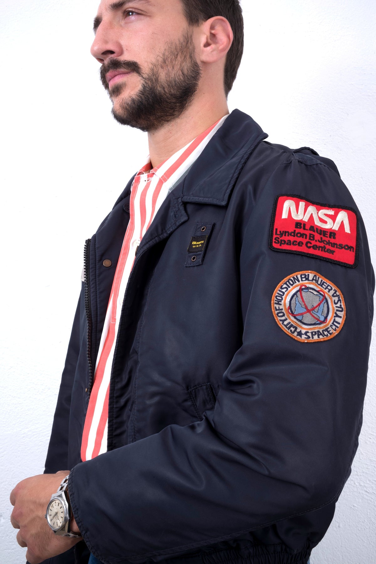 BOMBER BLAUER VINTAGE