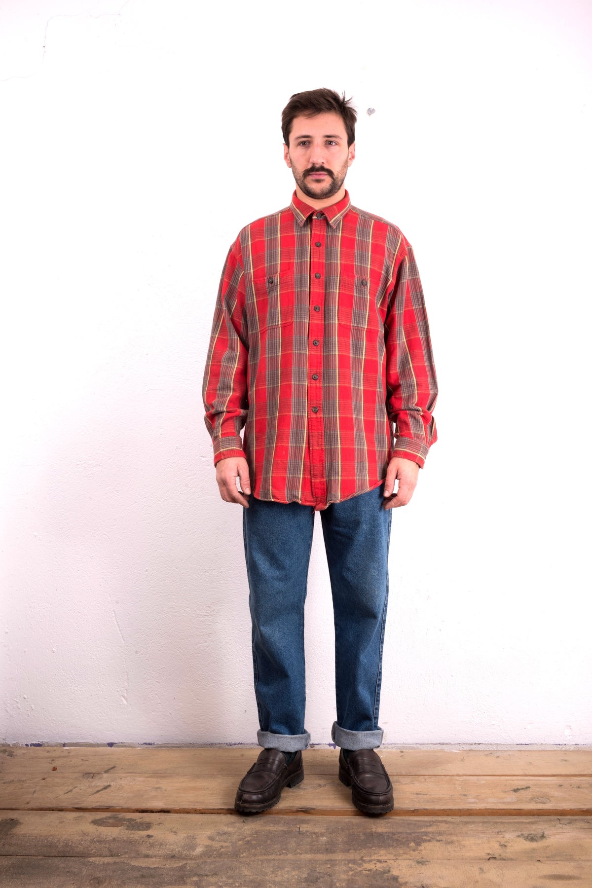 CAMICIA IN FLANELLA POLO SPORT VINTAGE