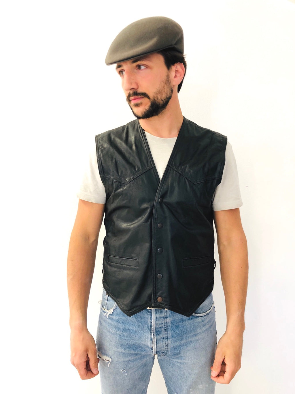 GILET PELLE SEX PISTOLS VINTAGE