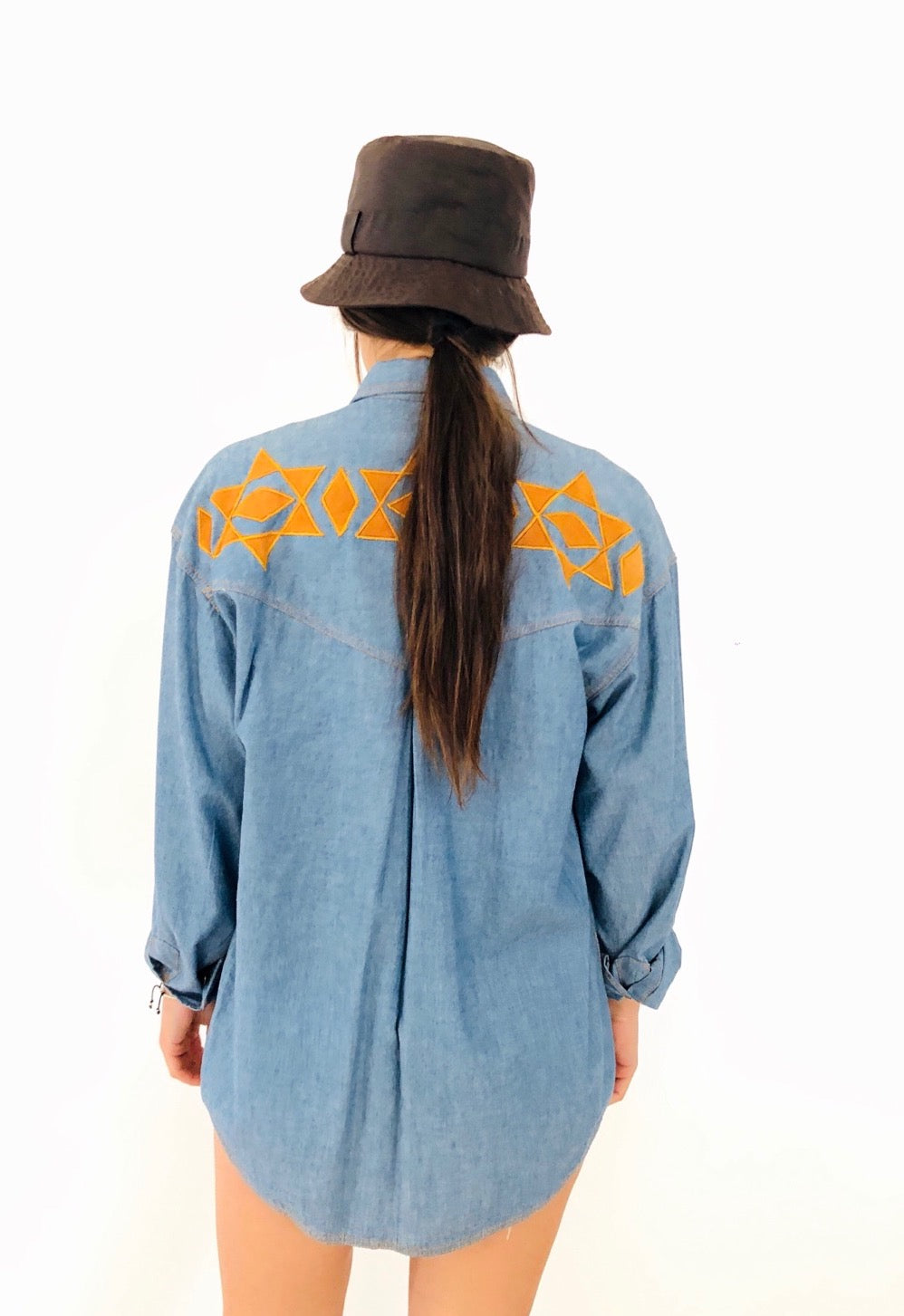 CAMICIA DI JEANS WESTERN VINTAGE MAKOTO