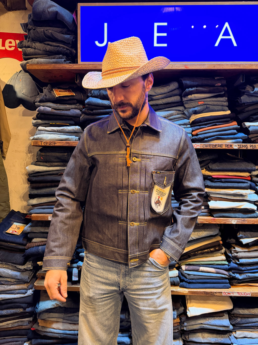 Trucker Lee 101 cowboy raw denim