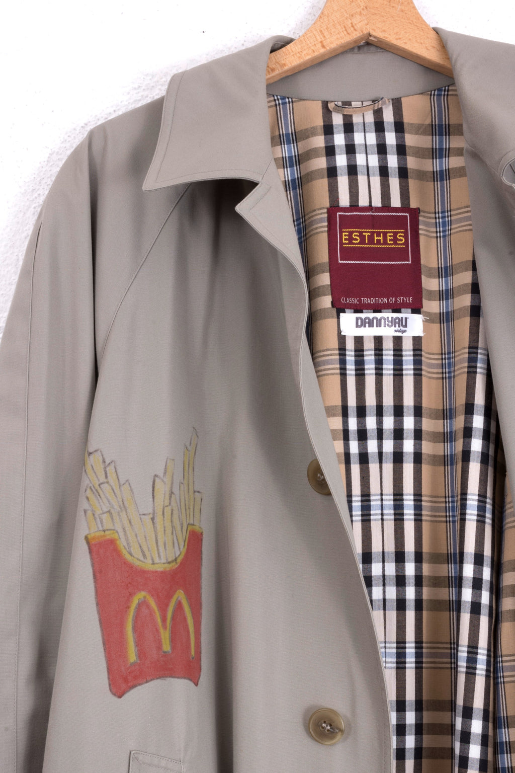 TRENCH VINTAGE CUSTOMIZZATO MC DONALDS