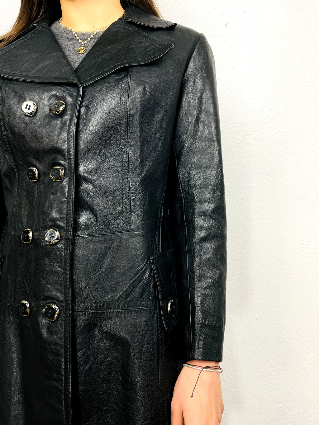 TRENCH IN PELLE VINTAGE
