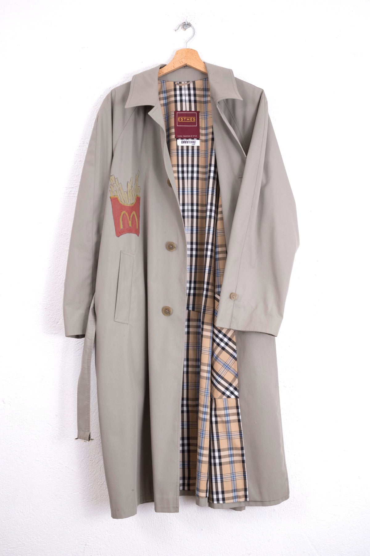 TRENCH VINTAGE CUSTOMIZZATO MC DONALDS