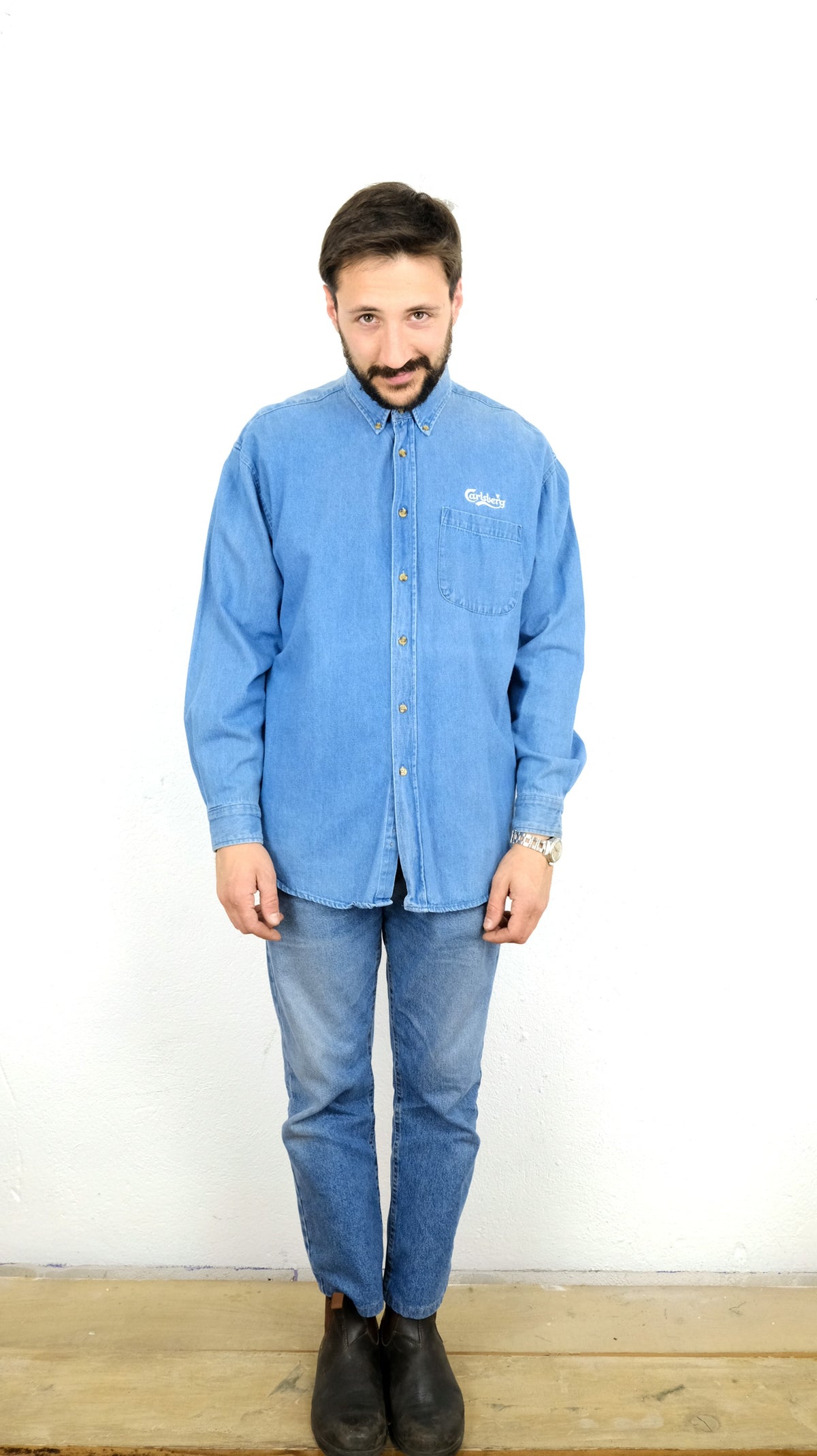 CAMICIA DI JEANS CARLSBERG VINTAGE