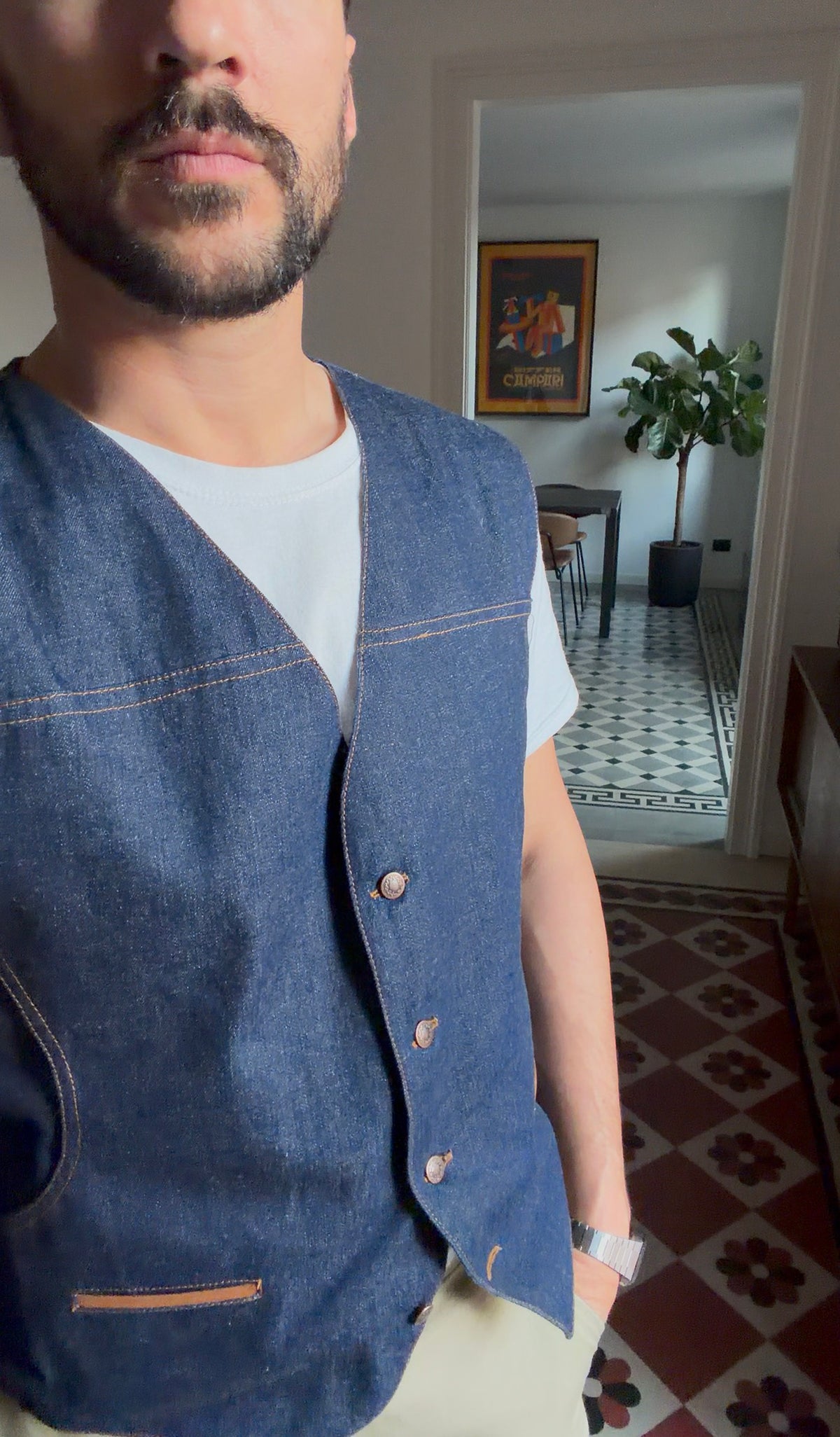 Gilet denim anni 80