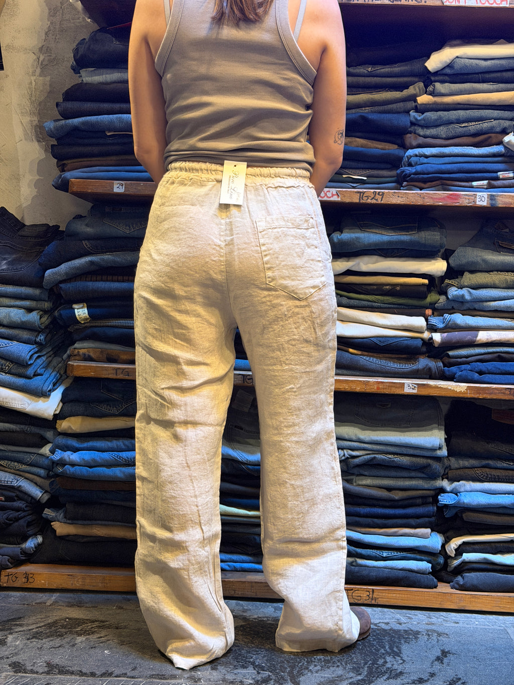 Pantaloni 100% Lino BEIGE