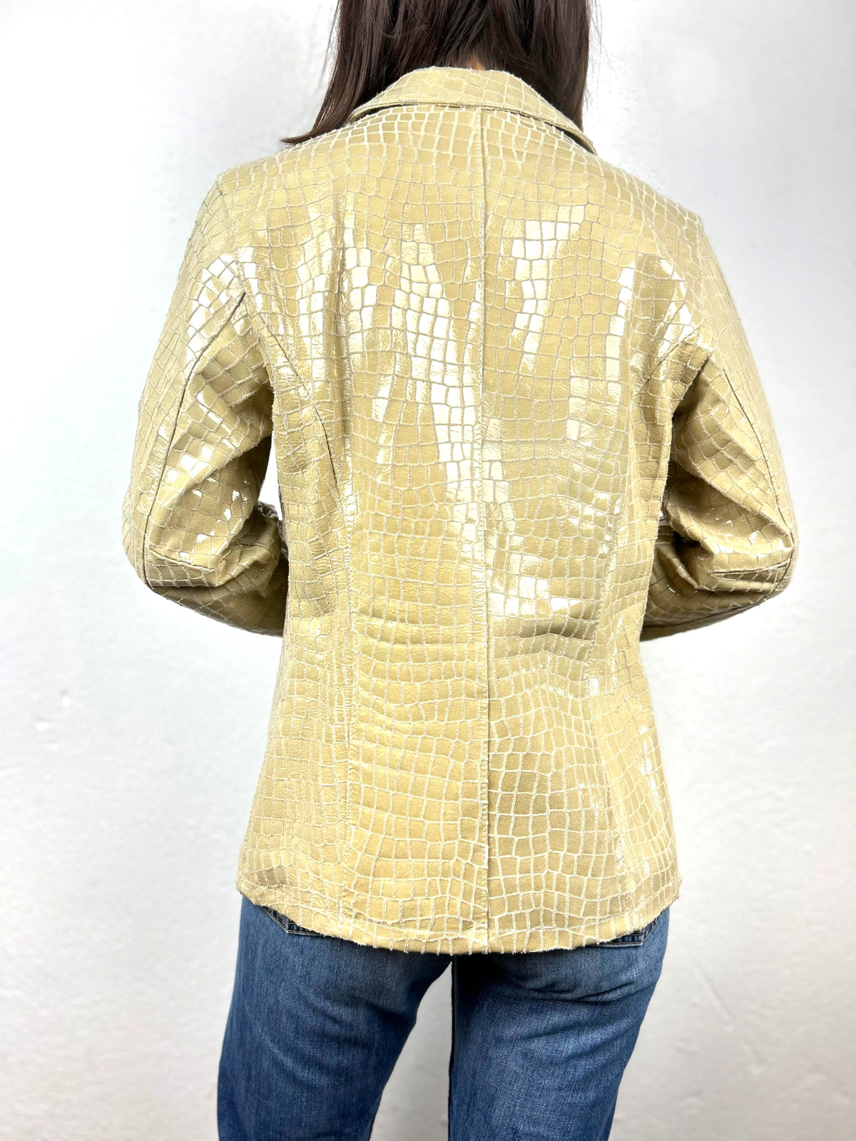 GIACCA IN PELLE MOSAICO