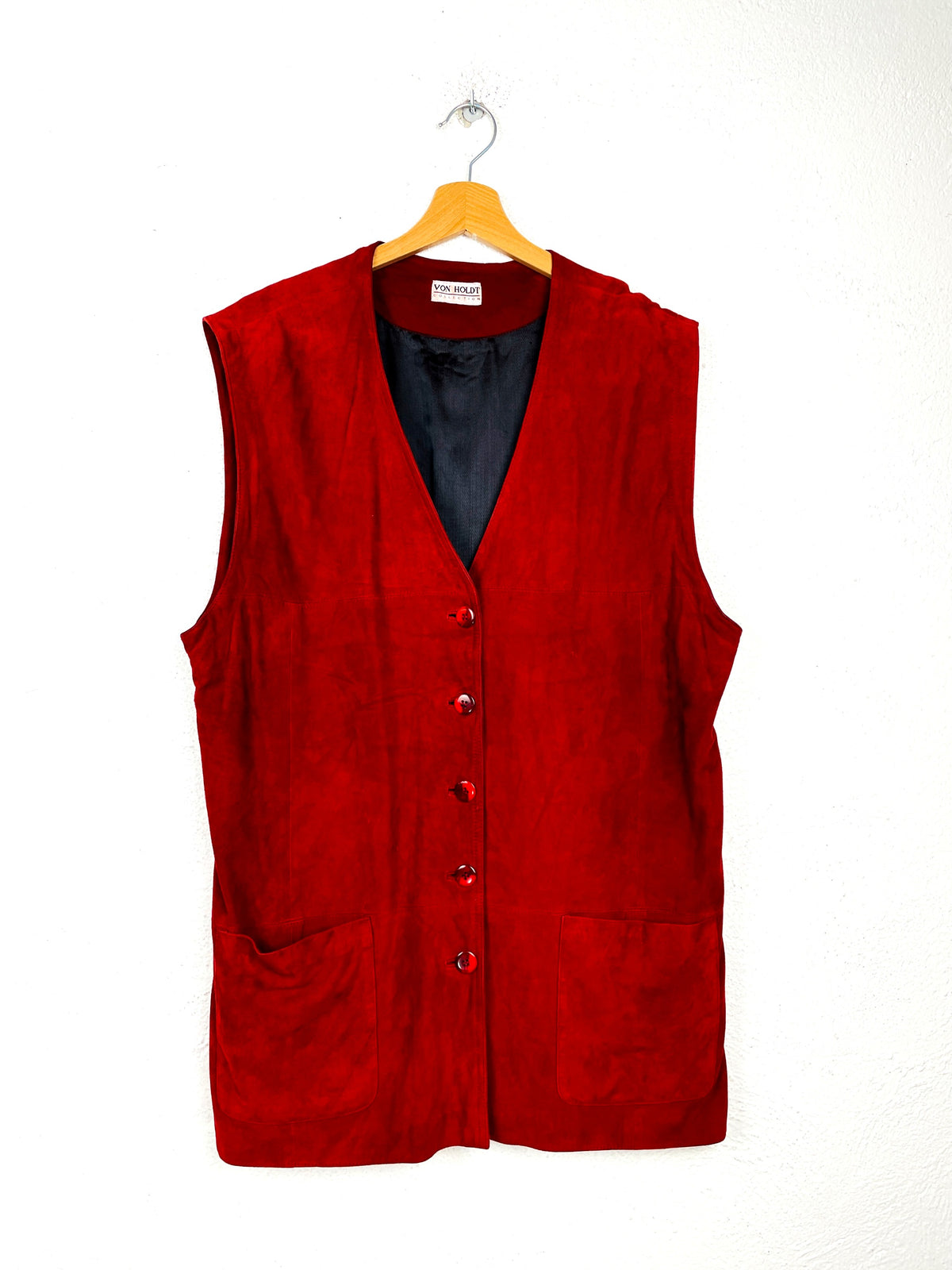 GILET PELLE SCAMOSCIATA VINTAGE