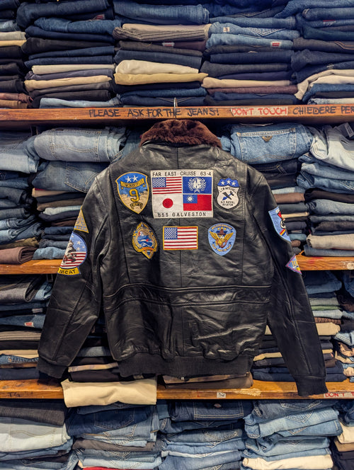 Bomber stile Top Gun pelle