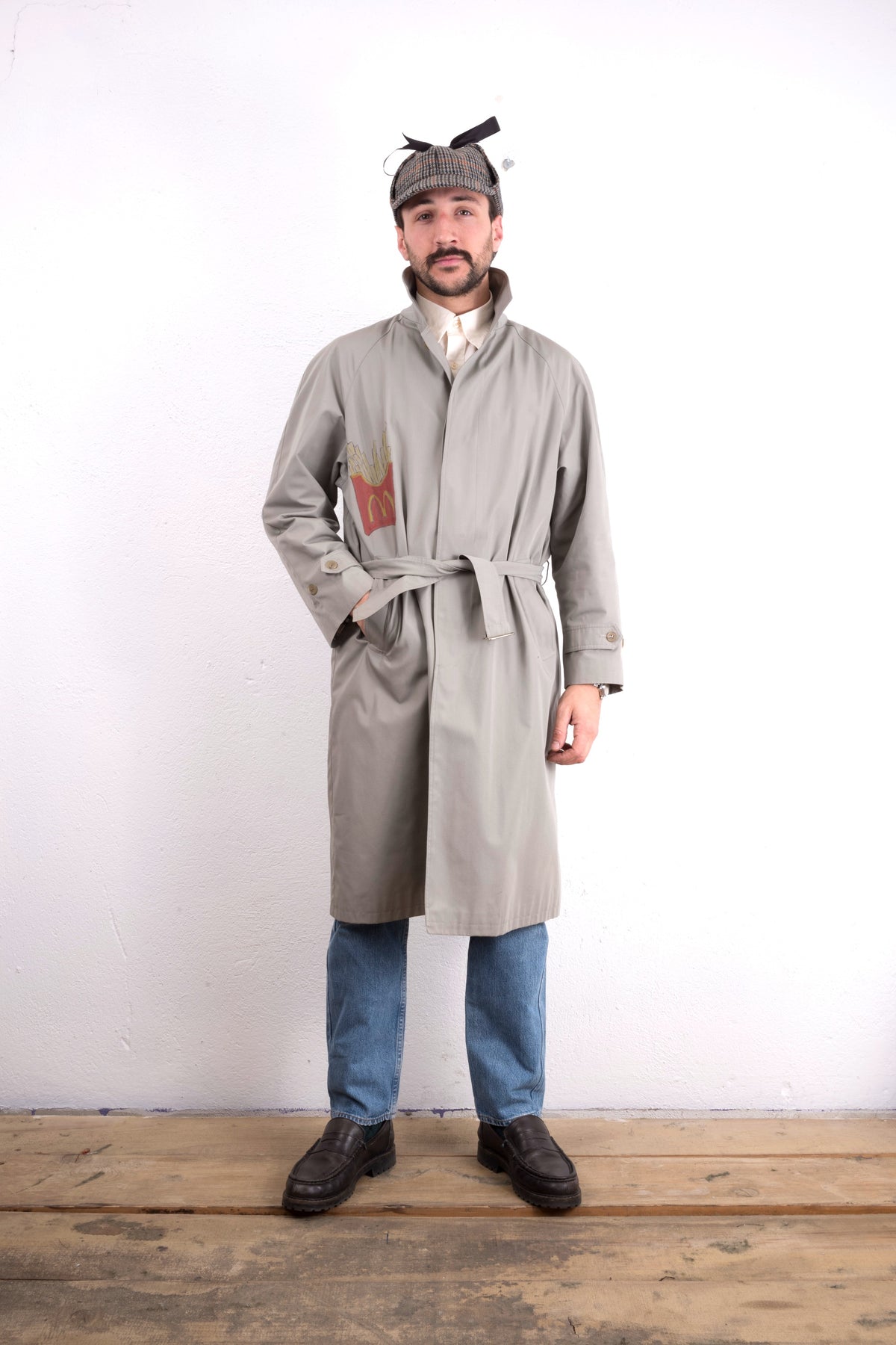 TRENCH VINTAGE CUSTOMIZZATO MC DONALDS