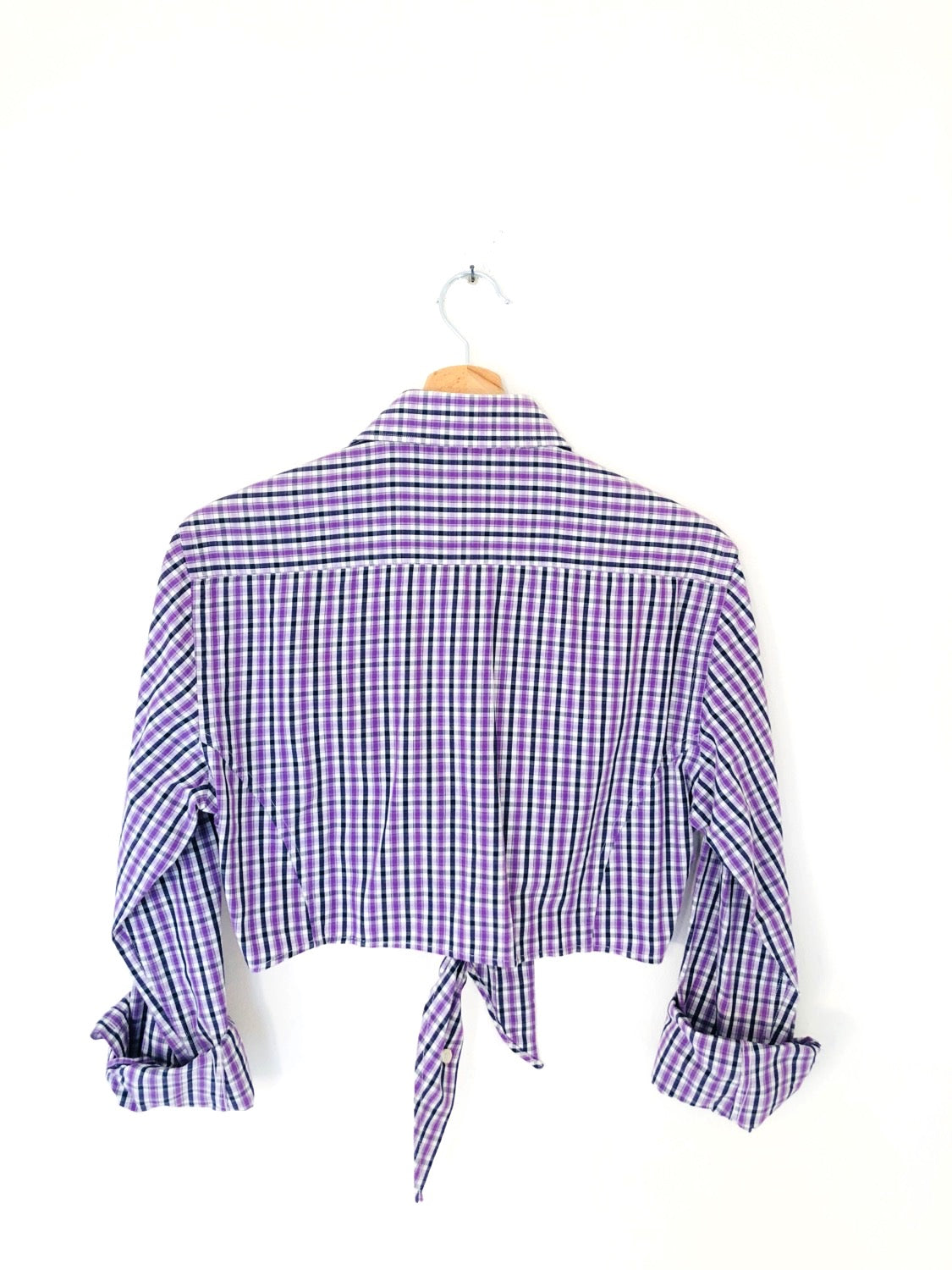 CAMICIA CROP VINTAGE DOPPIO RITORTO