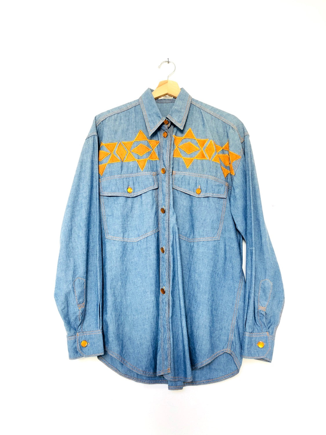 CAMICIA DI JEANS WESTERN VINTAGE MAKOTO