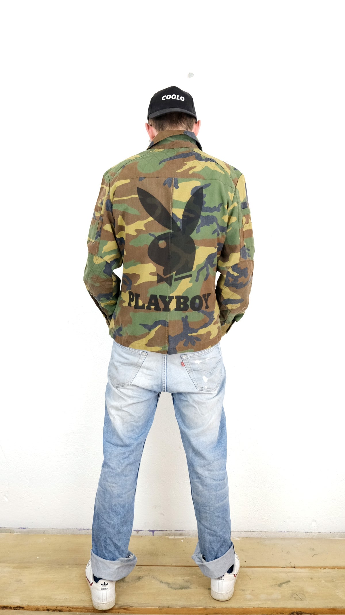 GIACCA MILITARE VINTAGE CUSTOMIZZATA PLAYBOY