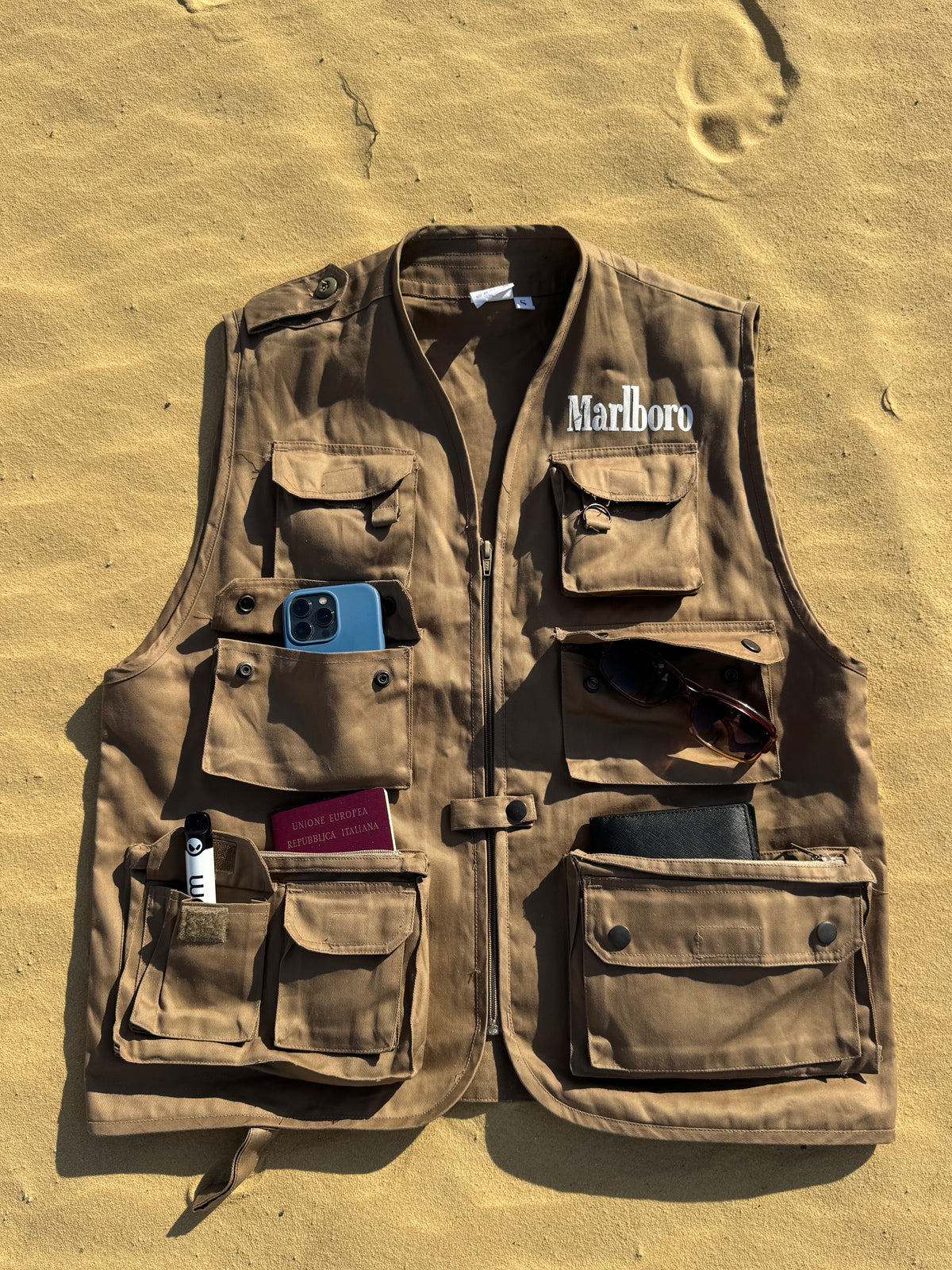 Vest multi pocket custom