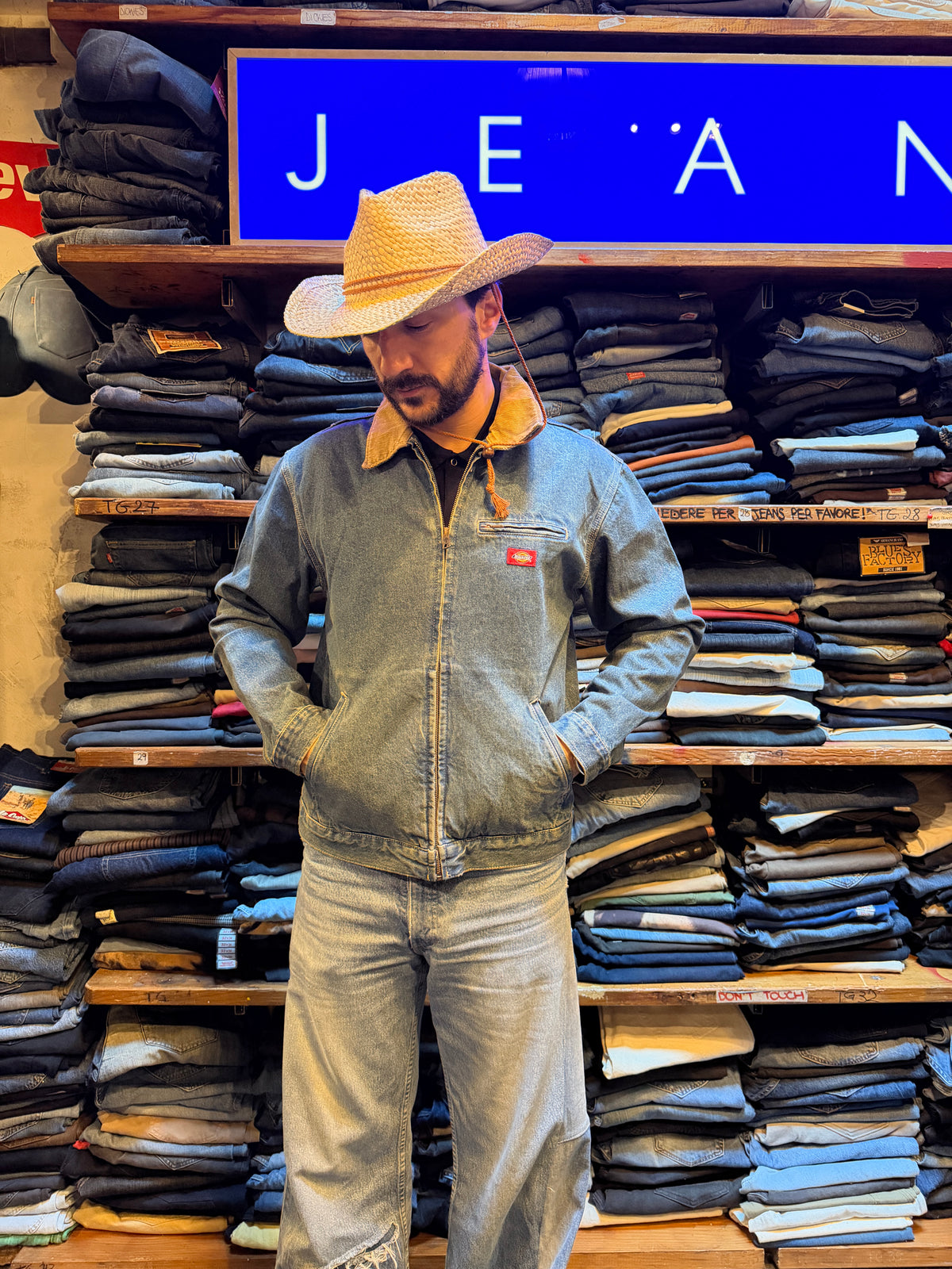 Dickies painter jacket blue faded