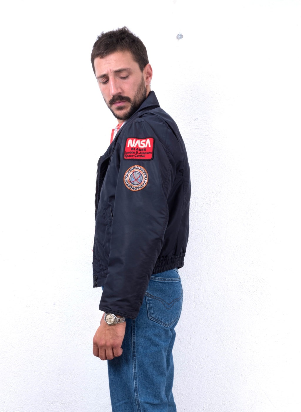BOMBER BLAUER VINTAGE